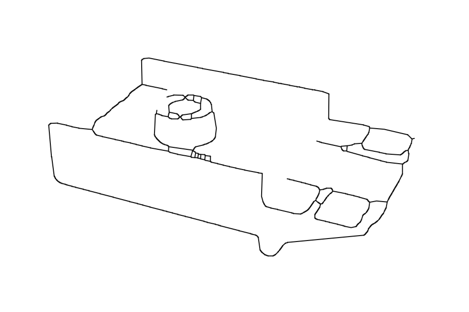 Bracket 1005 Ceiling – 4cm White