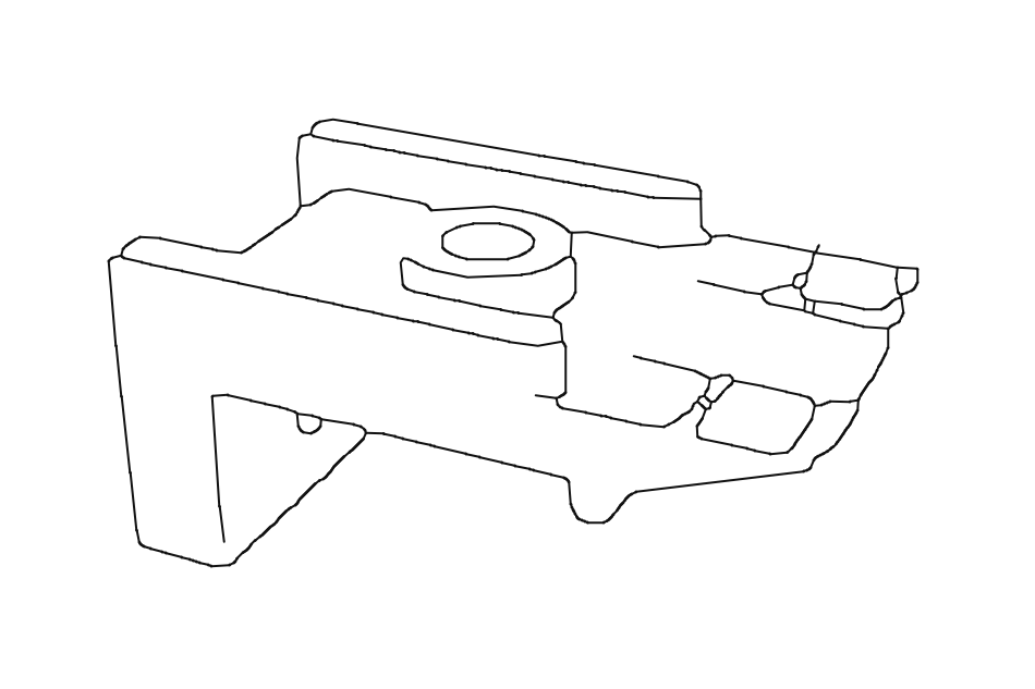 Bracket 1005 Wall – 4cm White