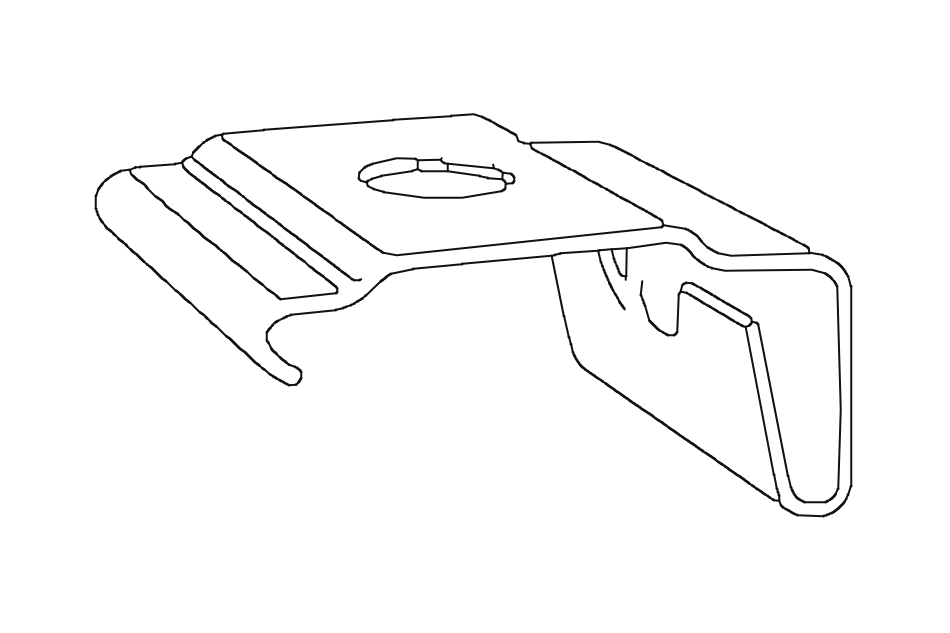 Ceiling Bracket for 1300 Corded Curtain Track