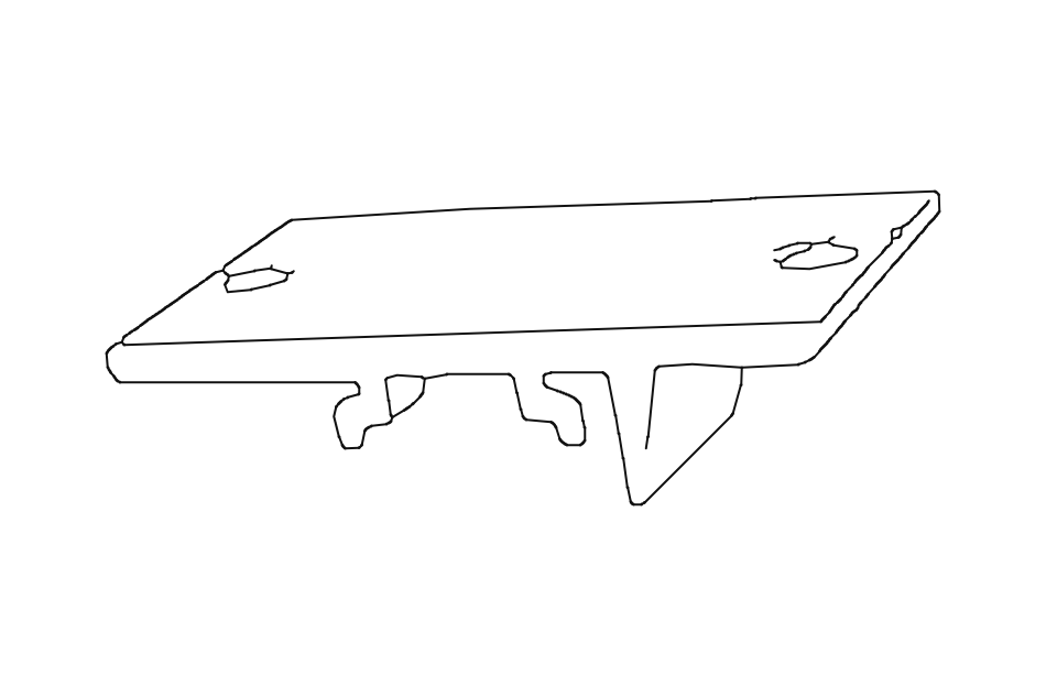 Ceiling Bracket for CWF 1400 Corded Curtain Track