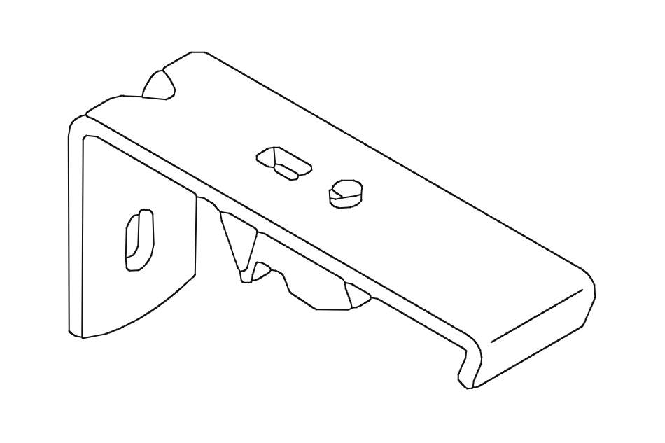 60mm Face Fix Standard Bracket