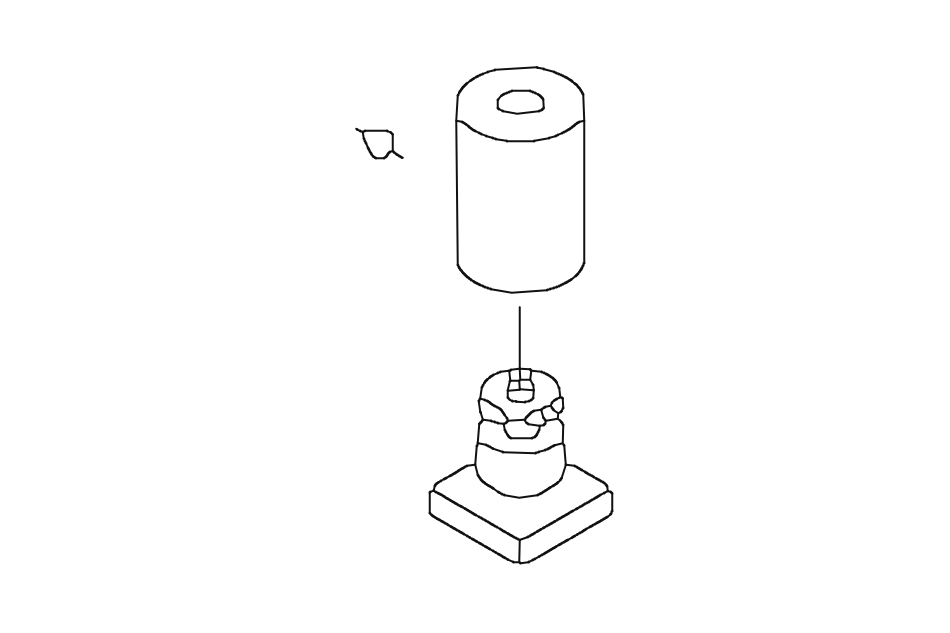 Ceiling bracket Round – 30mm