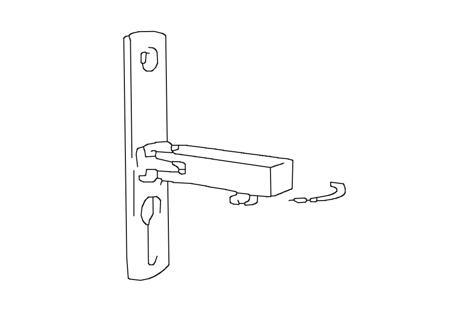 Wall Bracket – Adjusts side to side for Cubicle Curtain Track