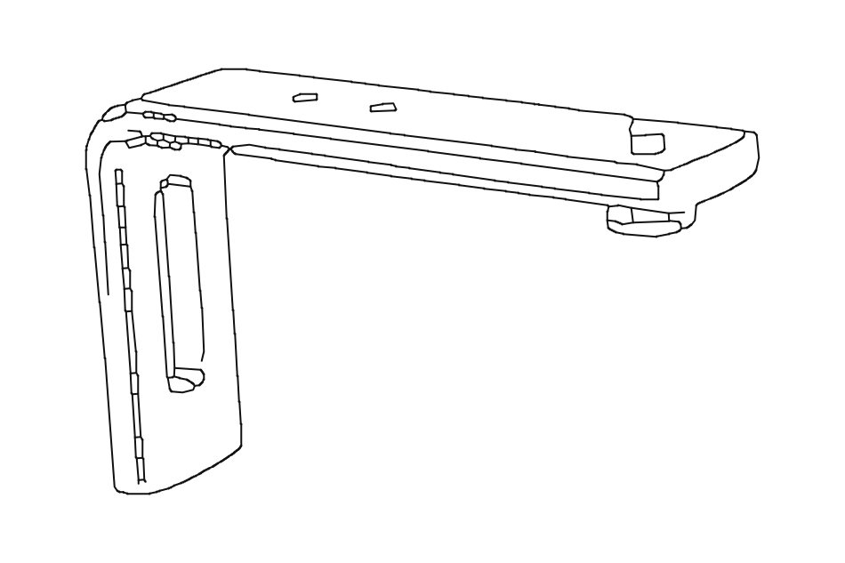 7 cm Wall L Bracket 40 x 67