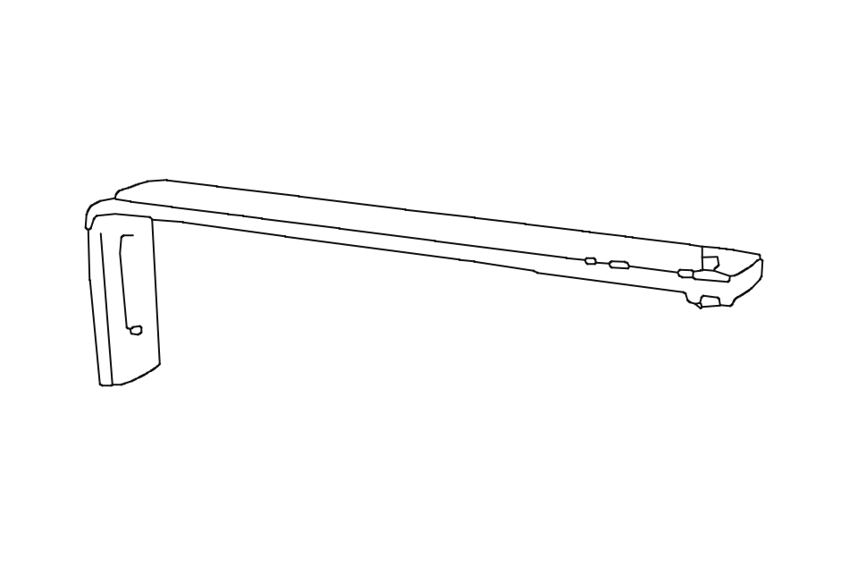 Bracket 14cm Wall L- White