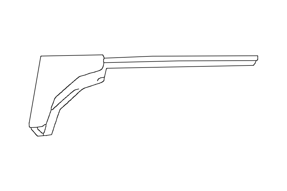 6-20 cm Adjustable Wall Bracket (6.5 cm high)