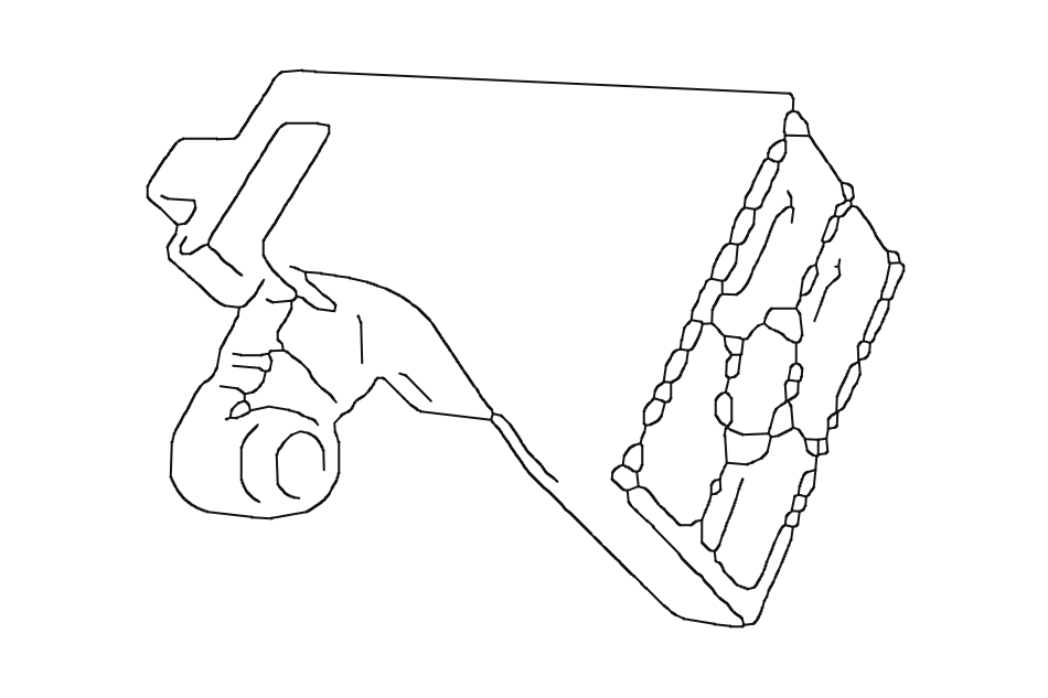7cm Lever Lock Wall Bracket – Assorted Colours