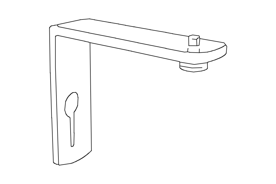 Bracket L Wall 6cm