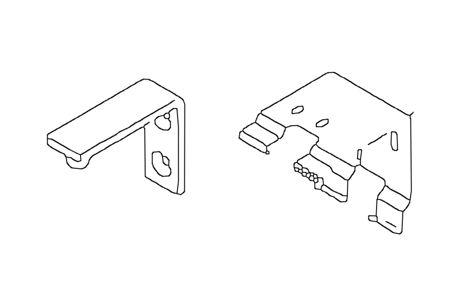 Danish Roman Blind Universal Bracket