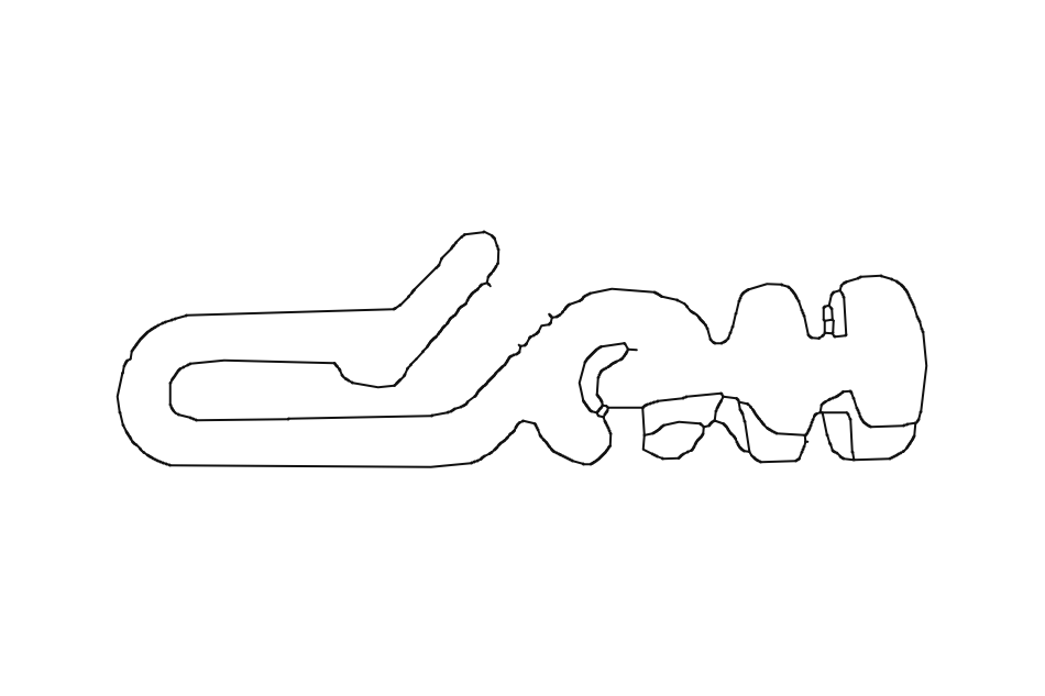 Glider Swivel with Hook for Cubicle Rail
