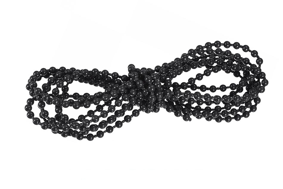 Long Continuous plastic chain – Black – 125cm