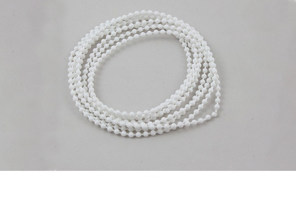 Long Continuous plastic chain – White – Various Sizes