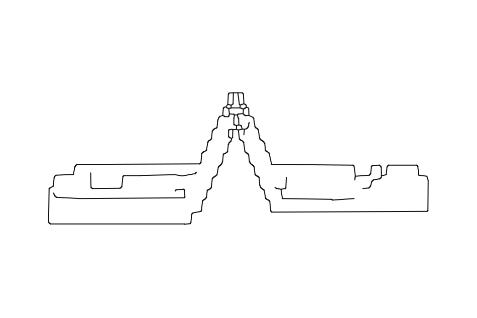 Bracket for Ceiling Support 8 mm for 5001 Curtain Track