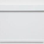 Belfast Box roller blind with square cassette, white