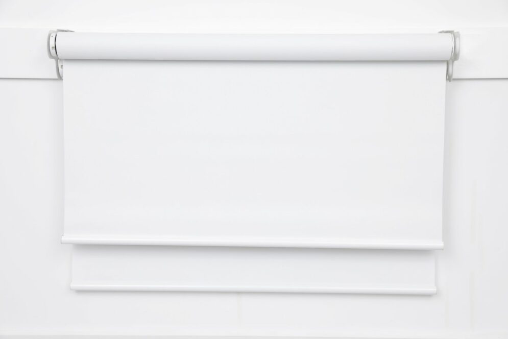 Madrid Double roller blind, two fabrics on one bracket set