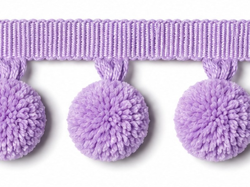 PomPom trimming Lilac
