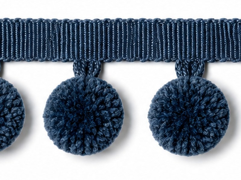 PomPom trimming Navy
